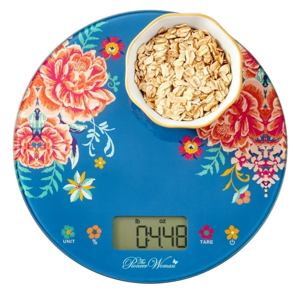 ❤️ New Pioneer Woman Keepsake Floral Bakery Digital Glass Scale - Picture 7 of 7